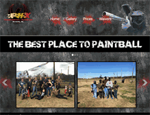 Tablet Screenshot of phoenixpaintballdivision.com